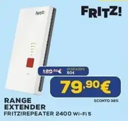 Euronics FRITZ! REPEATER 2400 WI-FI 5 offerta