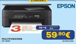 Euronics EPSON MULTIFUNZIONE XP-2200 offerta