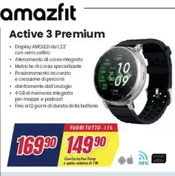 Trony amazfit Active 3 Premium offerta