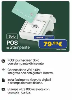 Euronics Solo pos & stampante offerta