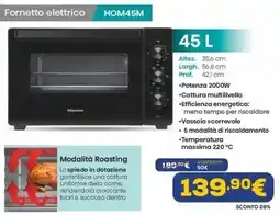 Euronics Fornetto elettrico Hisense HOM45M offerta