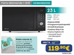 Euronics Forno Microonde + Grill Hisense offerta