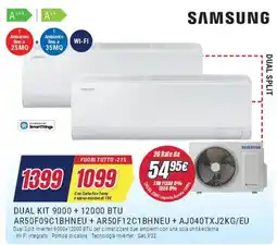 Trony SAMSUNG DUAL KIT 9000 + 12000 BTU offerta