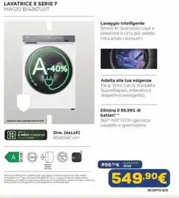 Euronics Lavatrice X Serie 7 offerta