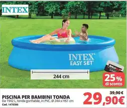 Brico Io INTEX PISCINA PER BAMBINI TONDA offerta