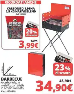 Brico Io Barbecue a carbonella offerta