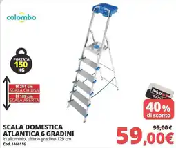 Brico Io colombo SCALA DOMESTICA ATLANTICA 6 GRADINI offerta