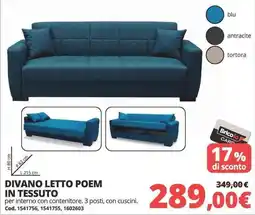 Brico Io DIVANO LETTO POEM IN TESSUTO offerta