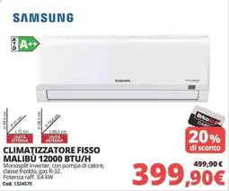 Brico Io Samsung Climatizzatore Fisso Malibu 12000 BTU/H offerta