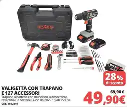 Brico Io VALIGETTA CON TRAPANO KOMBO offerta