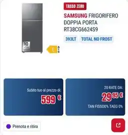 Trony SAMSUNG FRIGORIFERO DOPPIA PORTA offerta
