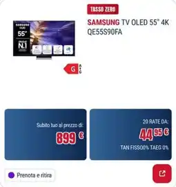 Trony SAMSUNG TV OLED 55" 4K offerta