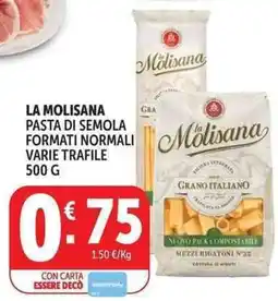 Deco Supermercati La Molisana Pasta di semola offerta
