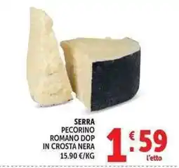 Deco Supermercati SERRA PECORINO ROMANO DOP IN CROSTA NERA offerta