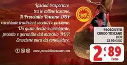Deco Supermercati Prosciutto Crudo Toscano DOP offerta