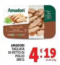 Deco Supermercati Amadori Tagliata di Petto di Pollo offerta