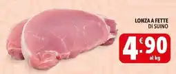 Deco Supermercati LONZA A FETTE DI SUINO offerta