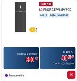 Trony LG FR DP GTFV61PYBQD offerta