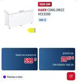 Trony HAIER CONG.ORIZZ HCE520D offerta