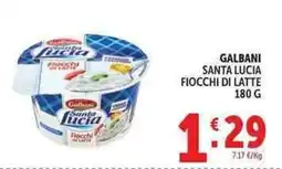 Deco Supermercati Galbani Santa Lucia Fiocchi di Latte offerta