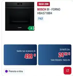 Trony BOSCH BI - FORNO offerta