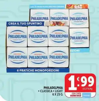Deco Supermercati PHILADELPHIA CLASSICA LIGHT offerta