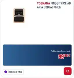 Trony TOGNANA FRIGGITRICE AD ARIA D2DFA07IRCH offerta
