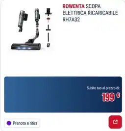 Trony ROWENTA SCOPA ELETTRICA RICARICABILE RH7A32 offerta