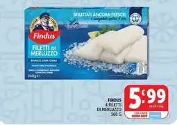 Deco Supermercati Findus Filetti di Merluzzo offerta
