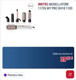 Trony Imetec modellatore 11726 MY PRO GH18 1100 offerta