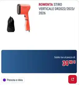 Trony ROWENTA STIRO VERTICALE offerta