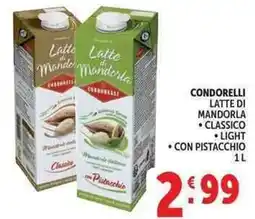 Deco Supermercati Latte di Mandorla CONDORRELLI offerta