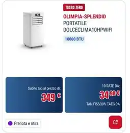 Trony OLIMPIA-SPLENDID PORTATILE DOLCECLIMA10HPWIFI offerta