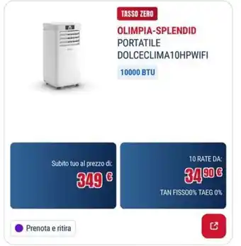 OLIMPIA-SPLENDID PORTATILE DOLCECLIMA10HPWIFI