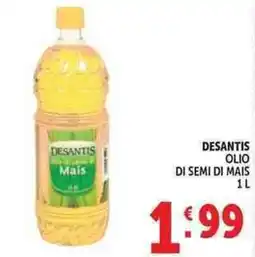 Deco Supermercati DESANTIS Olio di semi di mais offerta