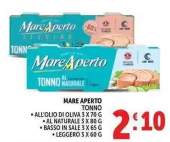 Deco Supermercati Mare Aperto Tonno offerta