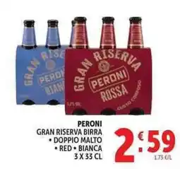 Deco Supermercati PERONI GRAN RISERVA BIRRA offerta