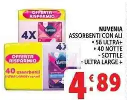 Deco Supermercati NUVENIA ASSORBENTI CON ALI offerta