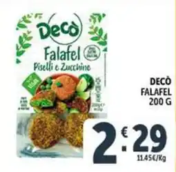 Deco Supermercati Decò Falafel Piselli e Zucchine offerta