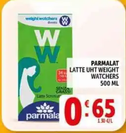 Deco Supermercati PARMALAT LATTE UHT WEIGHT WATCHERS offerta
