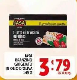 Deco Supermercati IASA BRANZINO GRIGLIATO IN OLIO D'OLIVA offerta