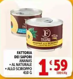 Deco Supermercati Fattoria dei Sapori Ananas offerta