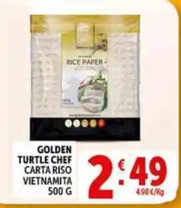Deco Supermercati GOLDEN TURTLE CHEF CARTA RISO VIETNAMITA offerta