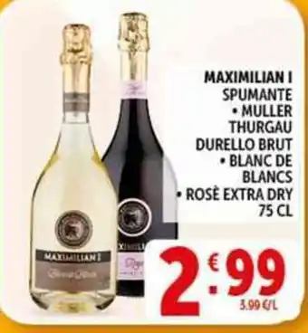 Deco Supermercati MAXIMILIAN I SPUMANTE offerta