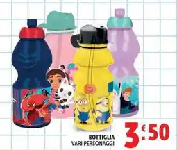 Deco Supermercati BOTTIGLIA VARI PERSONAGGI offerta
