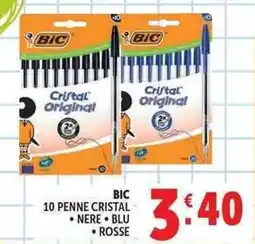 Deco Supermercati BIC PENNE CRISTAL offerta