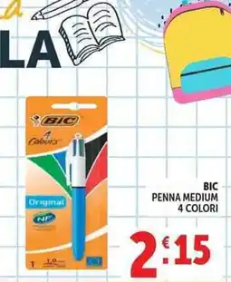 Deco Supermercati BIC PENNA MEDIUM 4 COLORI offerta