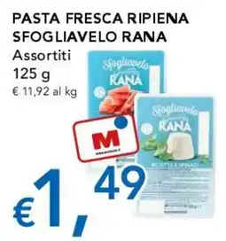 Migross Supermercati e Market Pasta fresca ripiena sfogliavelo rana offerta