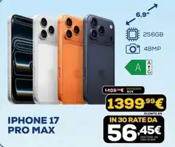 Euronics IPHONE 17 PRO MAX offerta