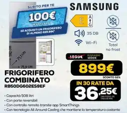 Euronics SAMSUNG FRIGORIFERO COMBINATO offerta